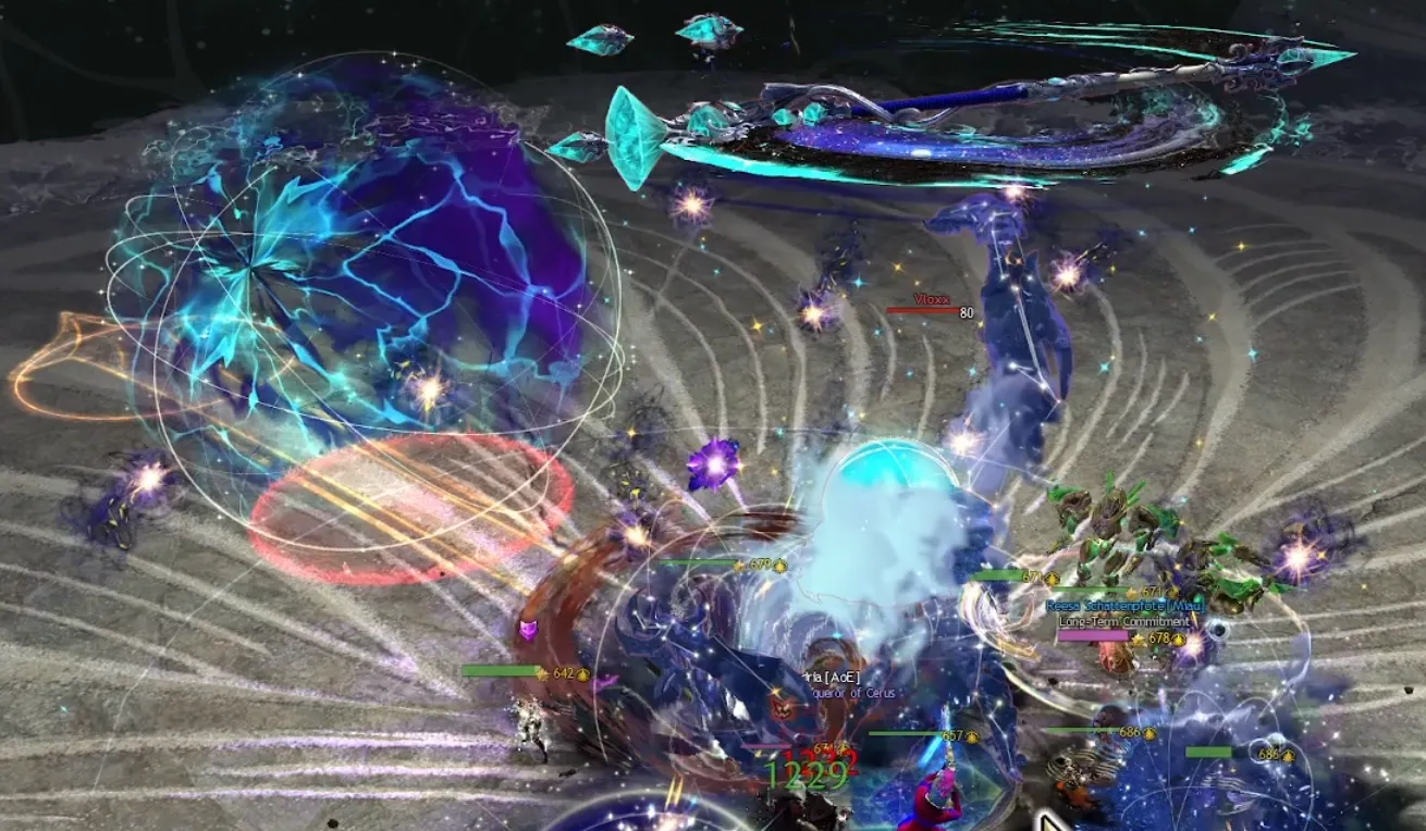 Vloxx casting Annihilating Orb, including the Orb itself.
