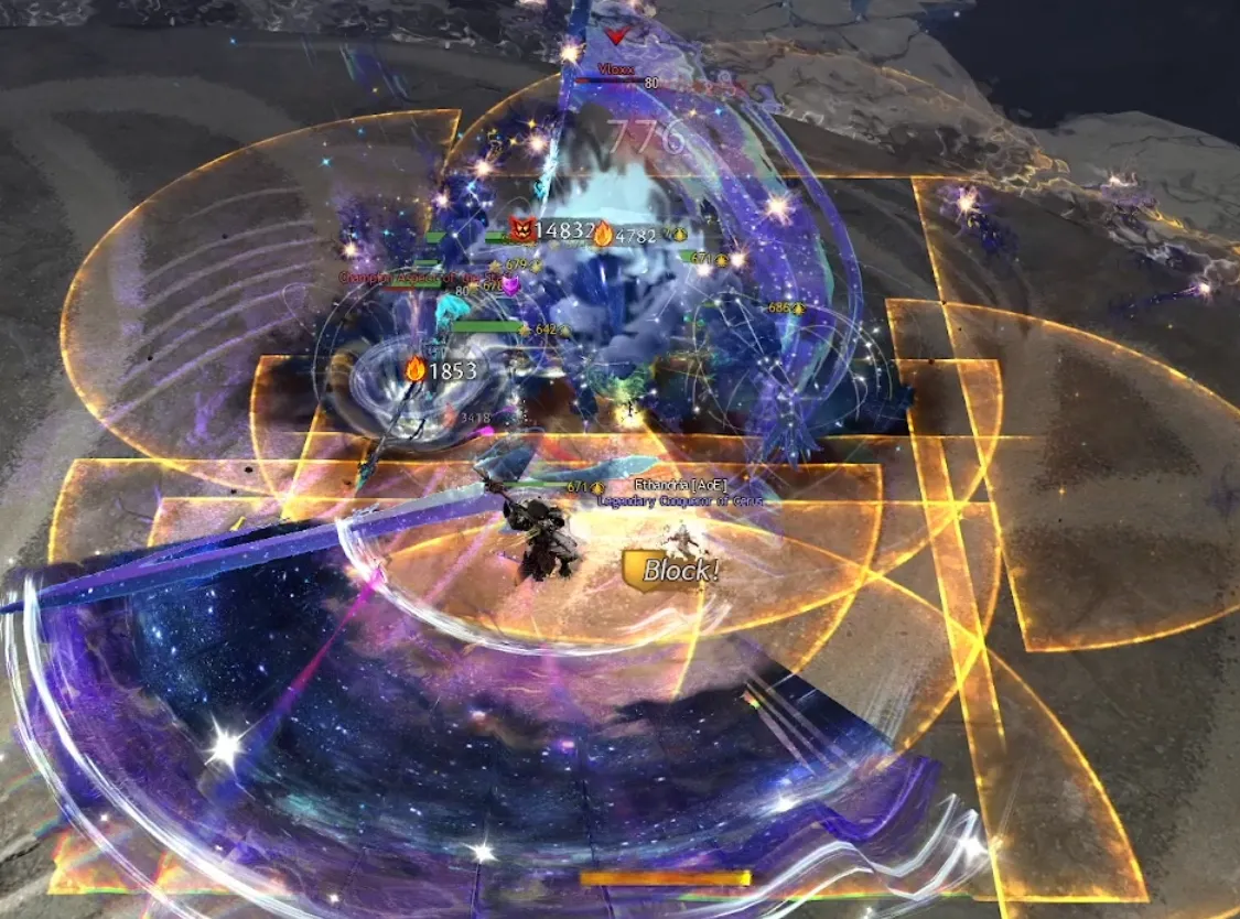The overlapping semi circles and sword slash of Excision Extremis